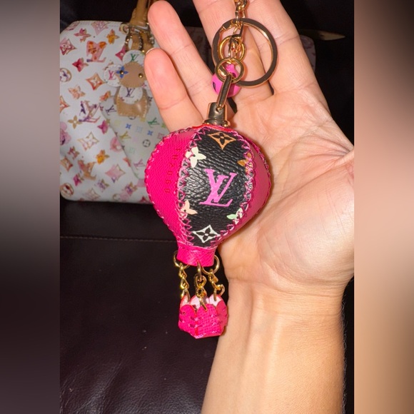 💖 Murakami Hot Air Balloon Keychain Pink bag charm - Picture 7 of 15